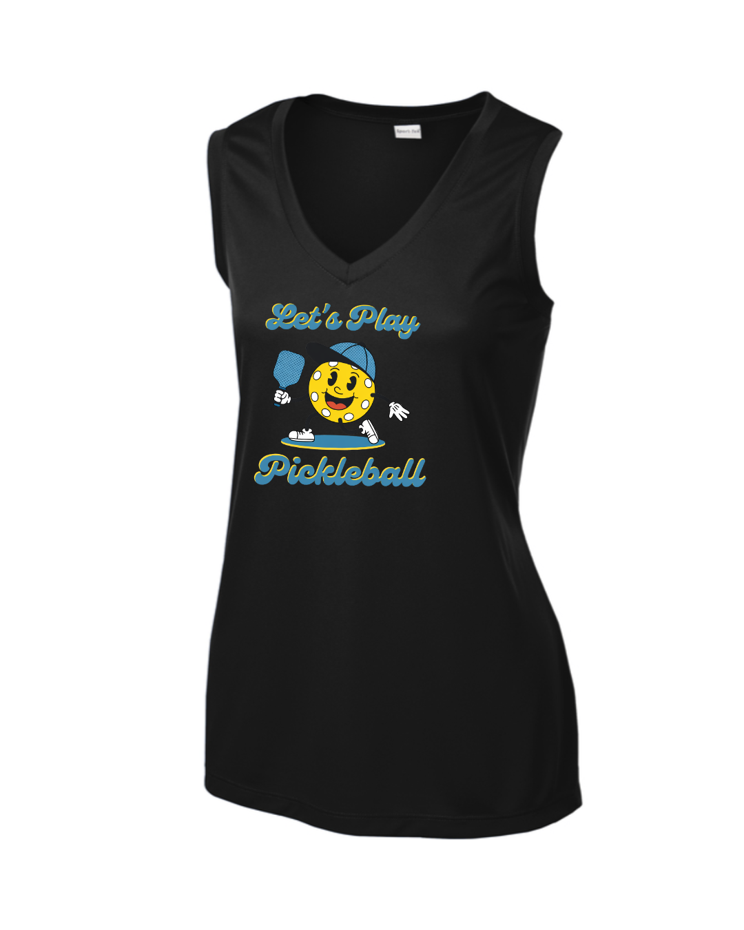 Women's Lets Play Pickleball V-Neck