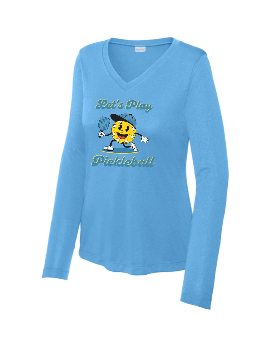 Women's Lets Play Pickleball Long Sleeve