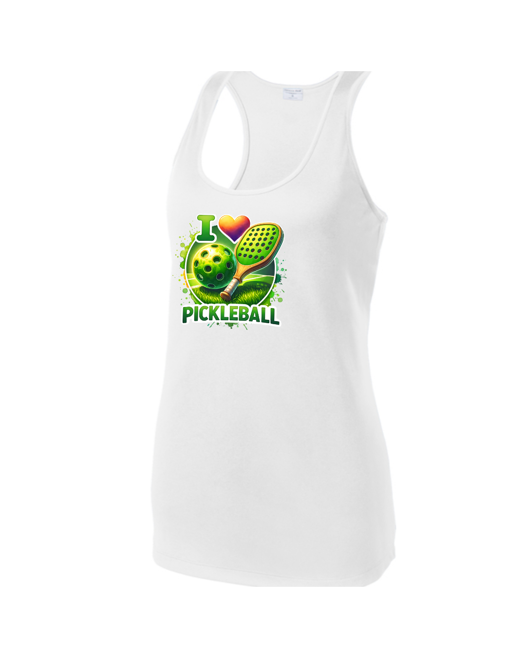 Women's I Love Pickleball Racerback Tank