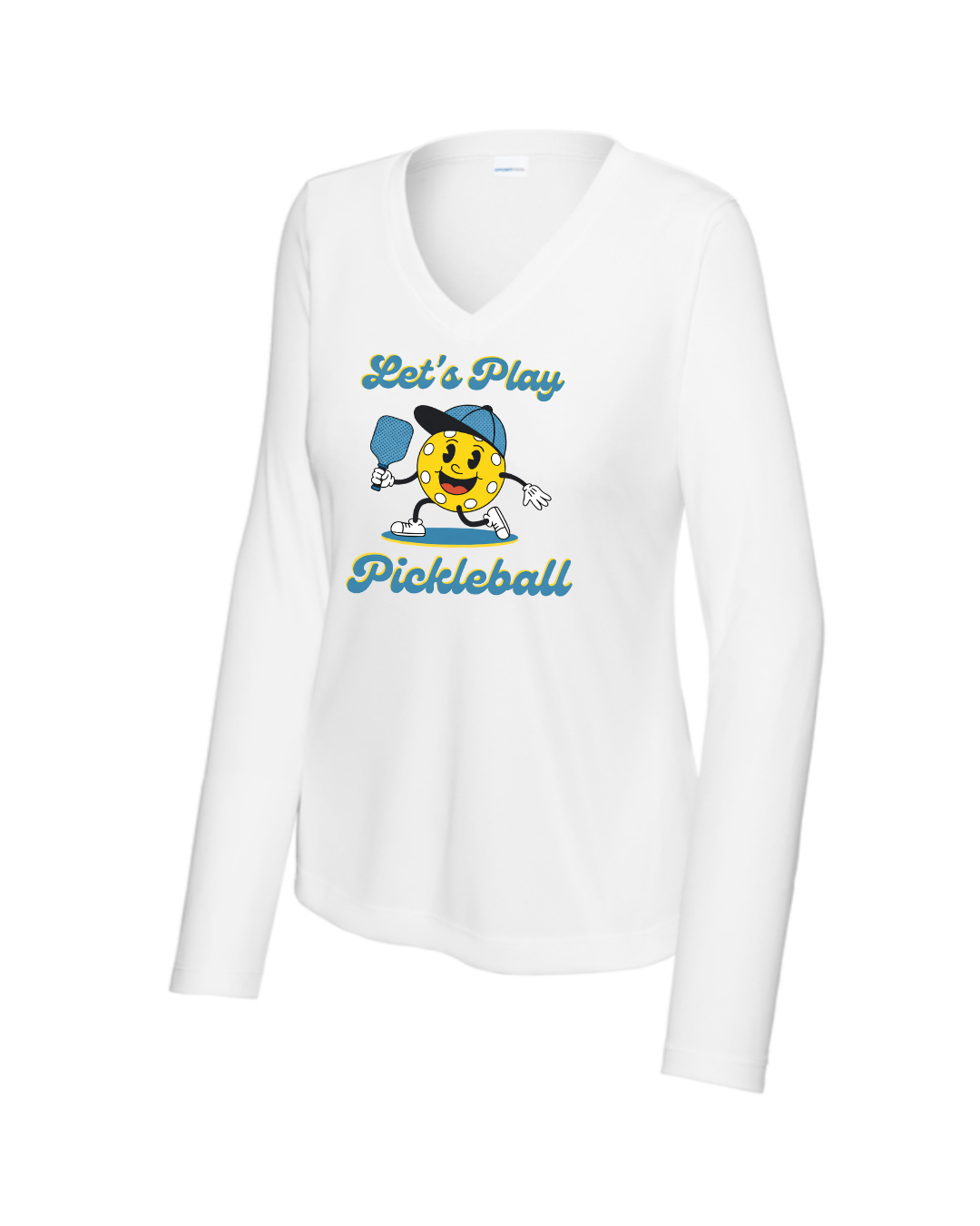 Women's Lets Play Pickleball Long Sleeve