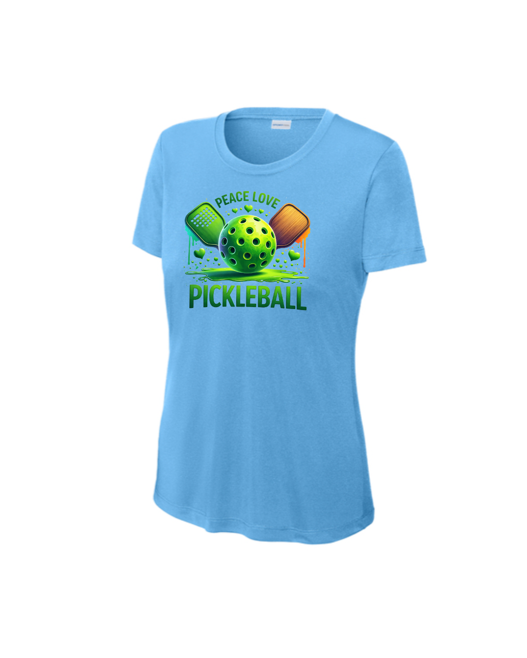Women's Peace Love Pickleball T-Shirt