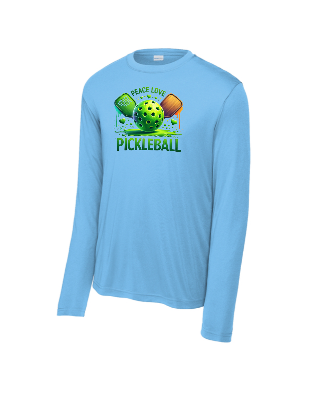 Men's Peace Love Pickleball Long Sleeve