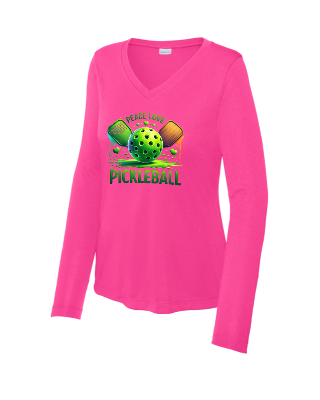 Women's Peace Love Pickleball Long Sleeve