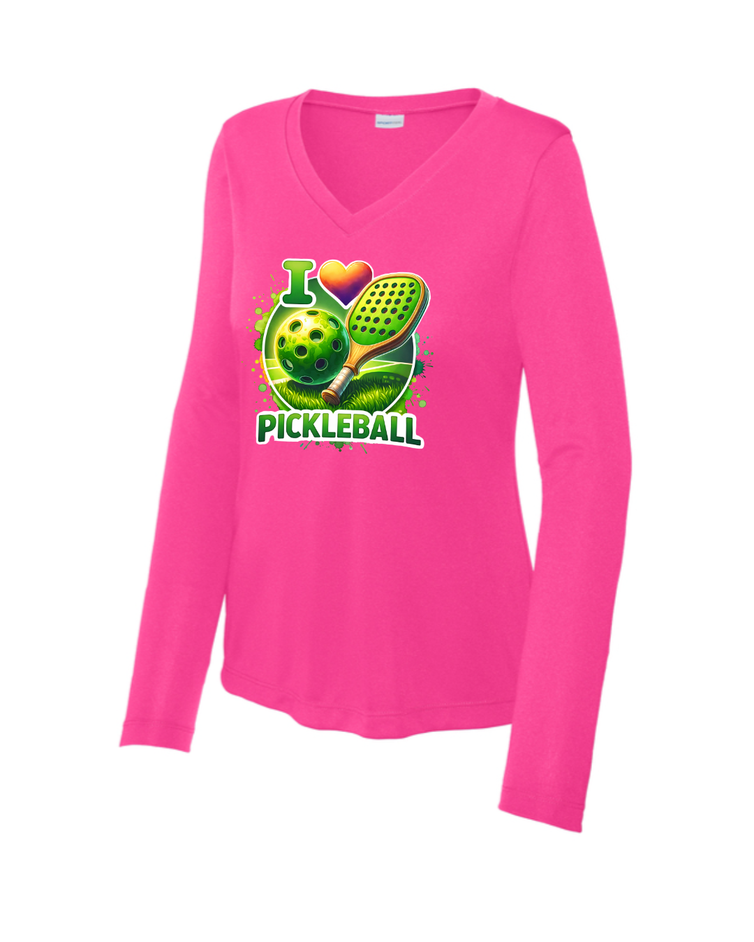 Women's I Love Pickleball Long Sleeve