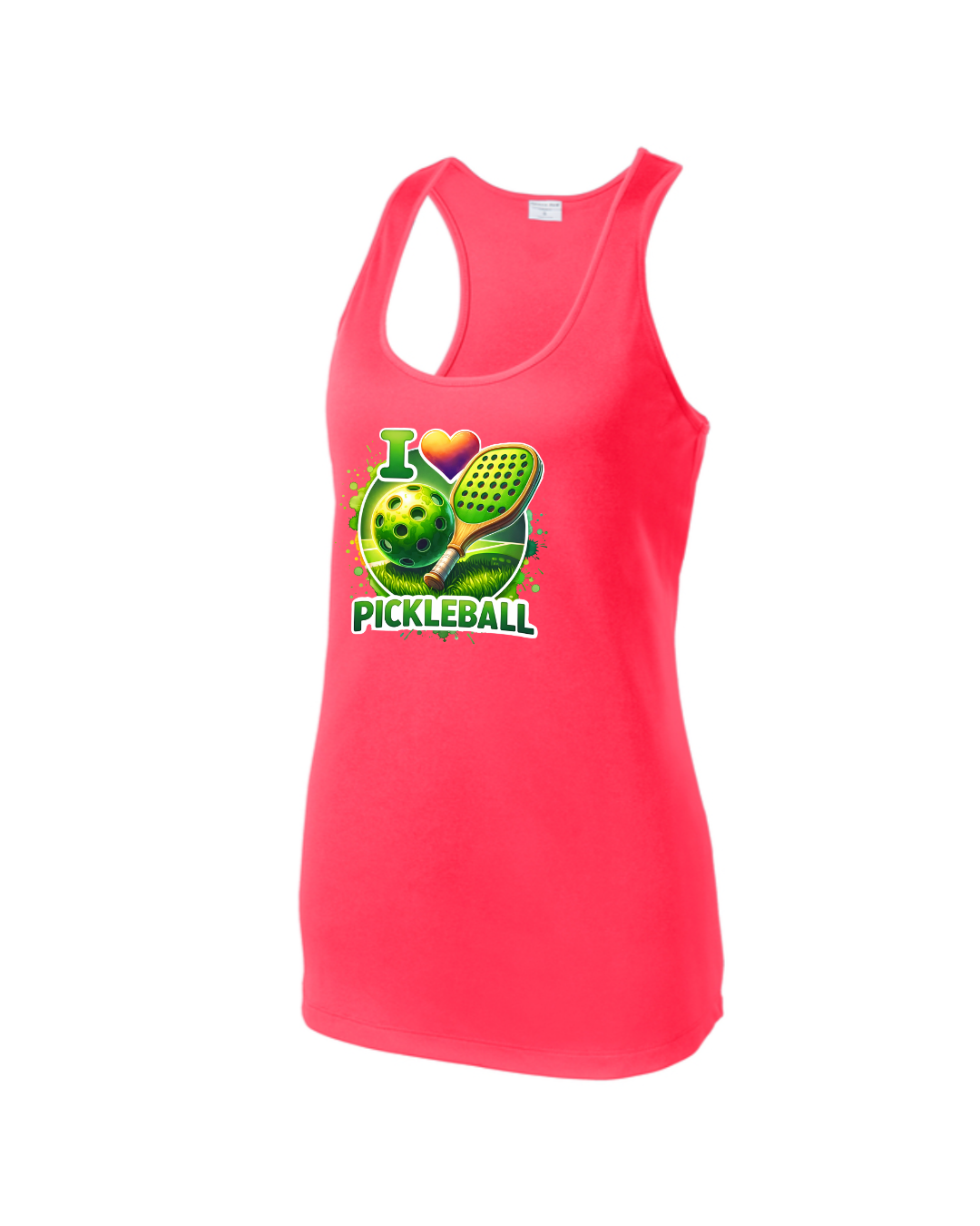 Women's I Love Pickleball Racerback Tank