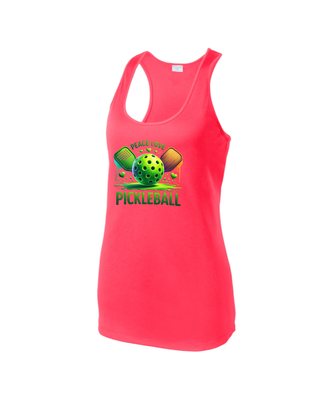 Women's Peace Love Pickleball Racerback Tank