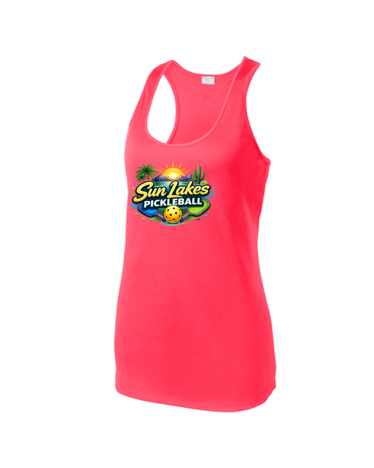 Women's Sun Lakes Pickleball Racerback Tank