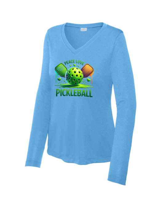 Women's Peace Love Pickleball Long Sleeve