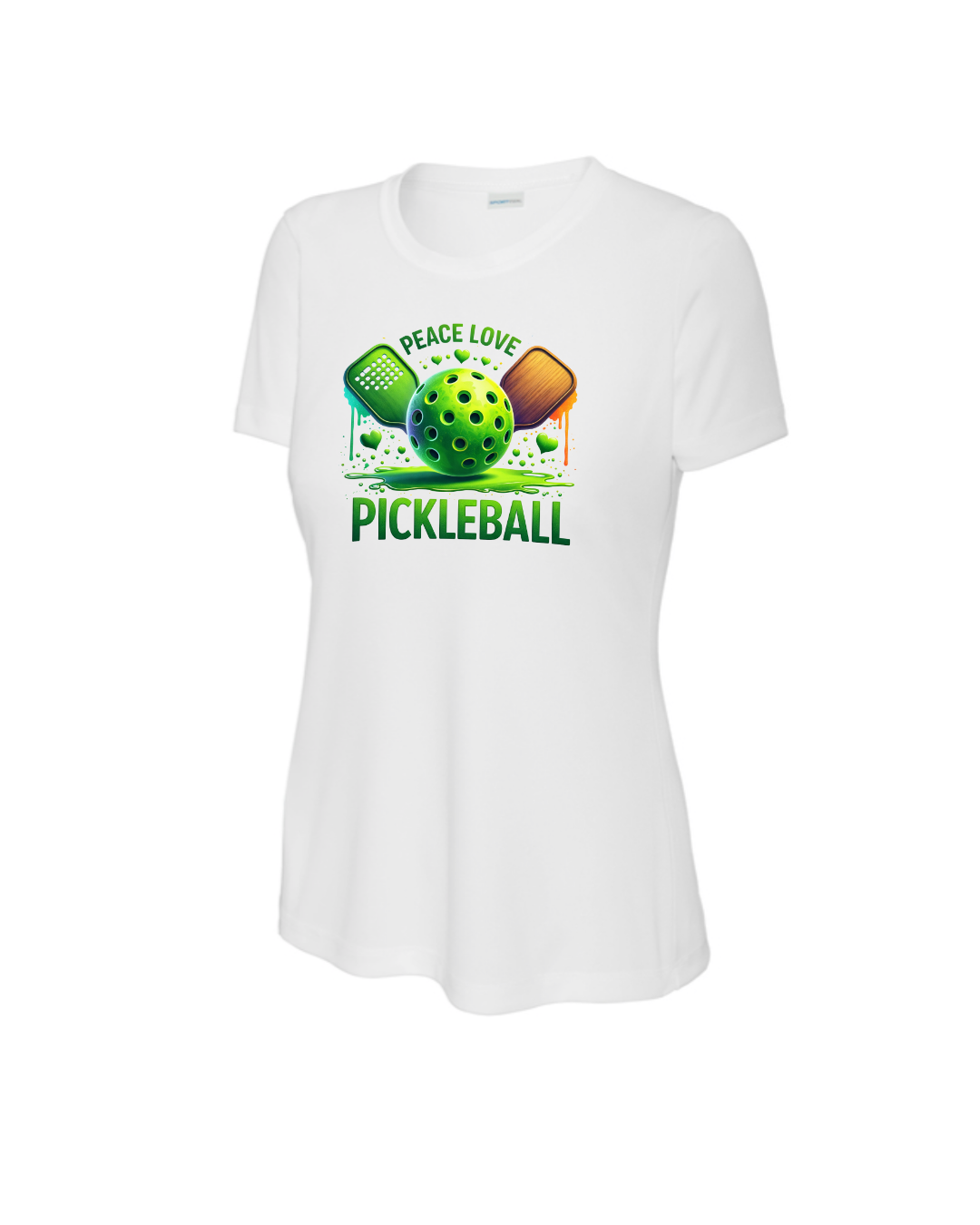 Women's Peace Love Pickleball T-Shirt