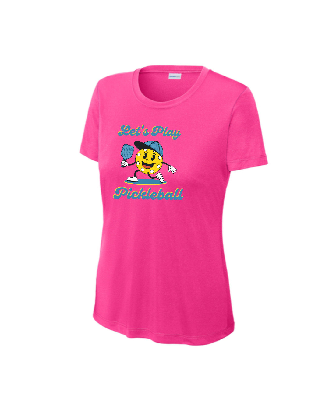 Women's Lets Play Pickleball T-Shirt